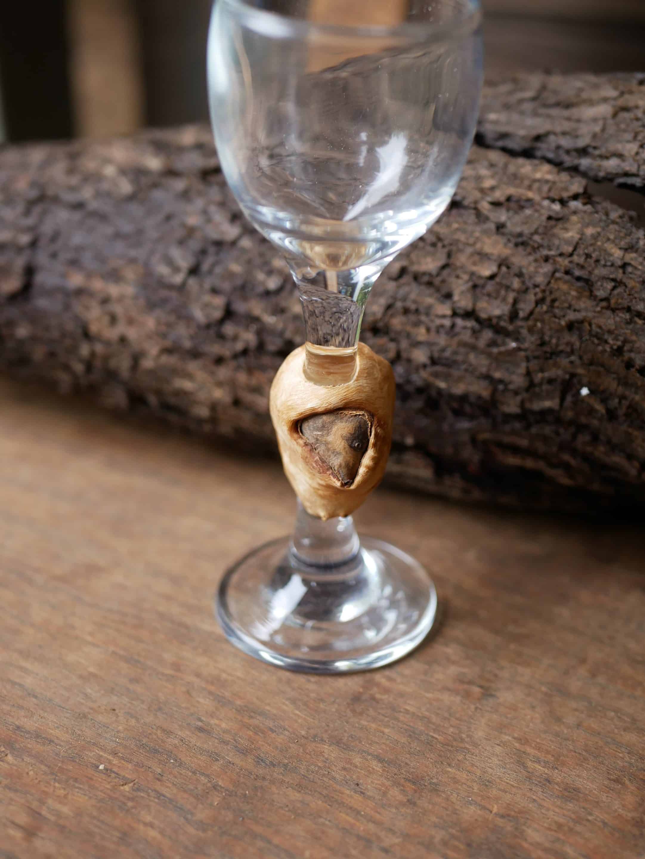 Likörglas mit Baumperle