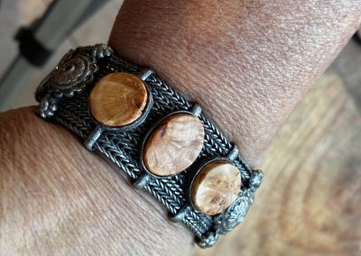 Armband Vintage mit Baumperlen