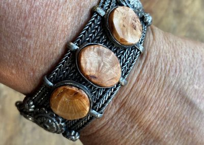Armband Vintage mit Baumperlen