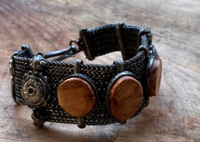 Armband Vintage mit Baumperlen