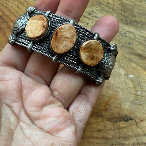 Armband Vintage mit Baumperlen