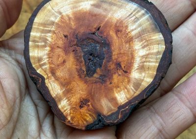 Handschmeichler mit Schnecke aus Metall