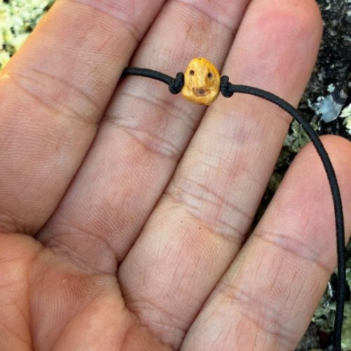 Wichtel Gummiband aus Baumperle