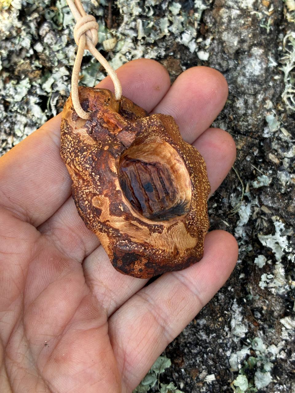 Hobbit Tür aus Baumperle