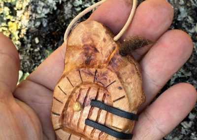 Hobbit Tür aus Baumperle