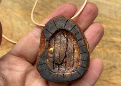 Hobbit Tür aus Baumperle