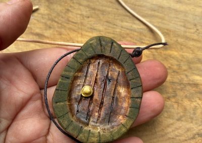 Hobbit Tür aus Baumperle