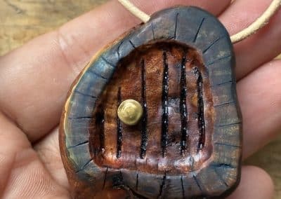 Hobbit Tür aus Baumperle