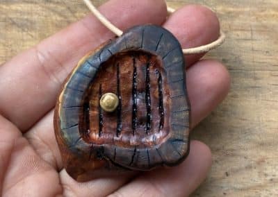 Hobbit Tür aus Baumperle