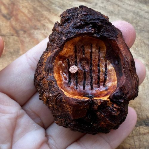 Hobbit Tür aus Baumperle