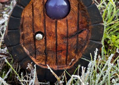 Hobbittür mit Türklinke aus Baumperle