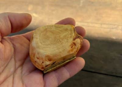 Schatulle für Ringe aus Baumperle