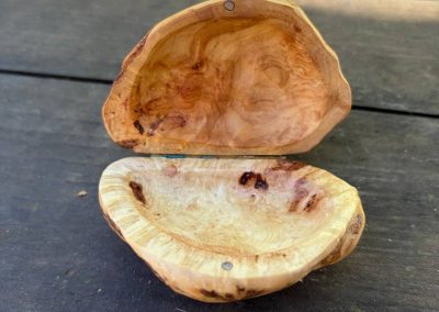 Schatulle für Ringe aus Baumperle