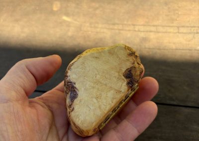 Schatulle für Ringe aus Baumperle