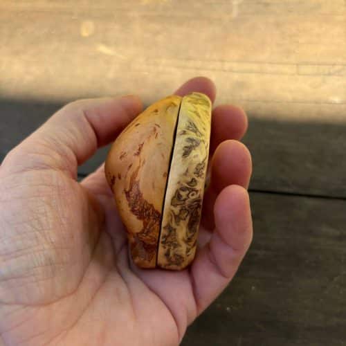 Schatulle für Ringe aus Baumperle