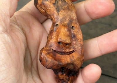 Handschmeichler aus Baumperle als Wichtel