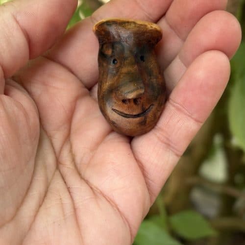 Handschmeichler aus Baumperle als Wichtel