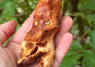 Handschmeichler aus Baumperle als Wichtel