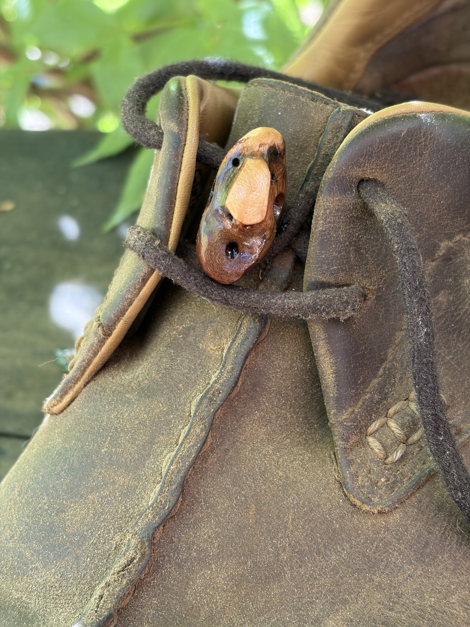 Schuhwichtel aus Baumperle